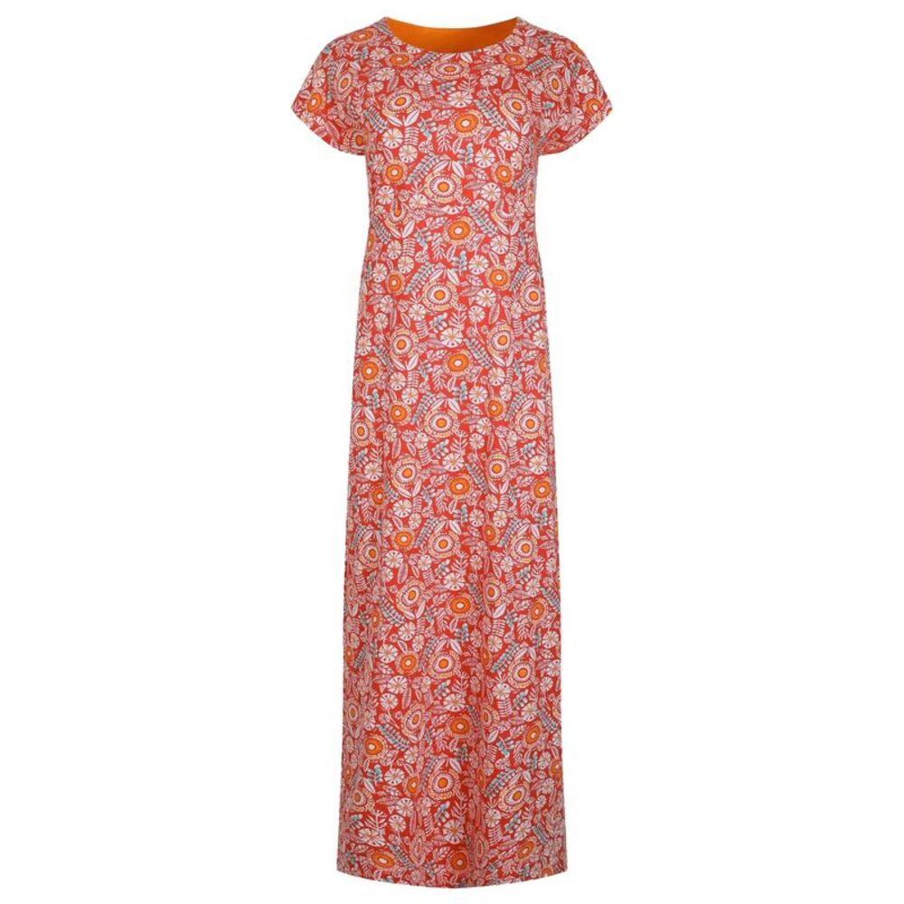 Weird Fish Womens/Ladies Mirren All-Over Print Maxi Dress / Tango Red